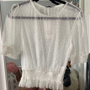 see through zara top